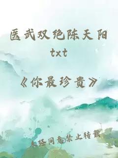 医武双绝陈天阳txt