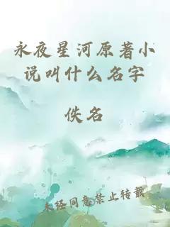 永夜星河原著小说叫什么名字