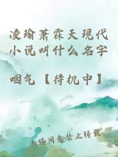 凌瑜萧霖天现代小说叫什么名字