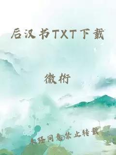 后汉书TXT下载