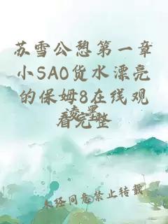 苏雪公憩第一章小SAO货水漂亮的保姆8在线观看完整